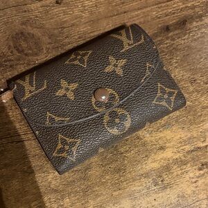 Louis Vuitton Black and Gold Monogram Wallet
